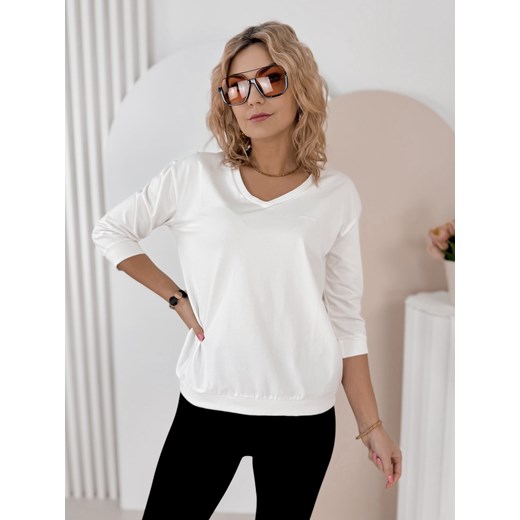 bluzka solena ecru one size ze sklepu UBRA w kategorii Bluzki damskie - zdjęcie 188691056