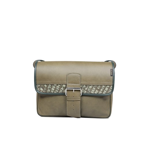 -zielona torebka damska skórzana listonoszka na ramię  Student ze sklepu Słoń Torbalski w kategorii Torby męskie - zdjęcie 188692648