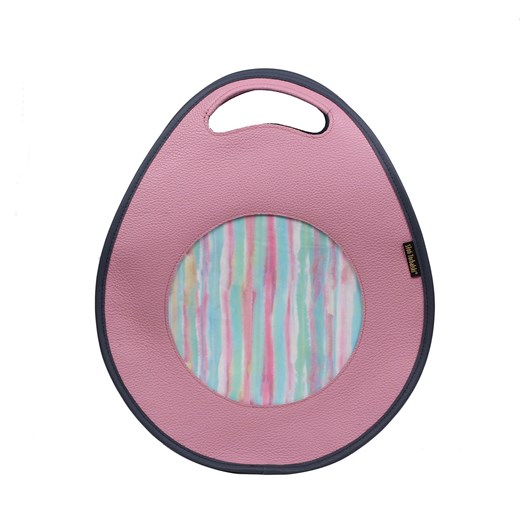 -różowa torebka damska skórzana z funkcją plecaka Poly ze sklepu Słoń Torbalski w kategorii Torby Shopper bag - zdjęcie 188692689