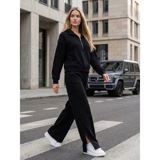 Komplet dresowy damski MARINO czarny Dstreet AY0976 ze sklepu DSTREET.PL w kategorii Dresy damskie - zdjęcie 188710808