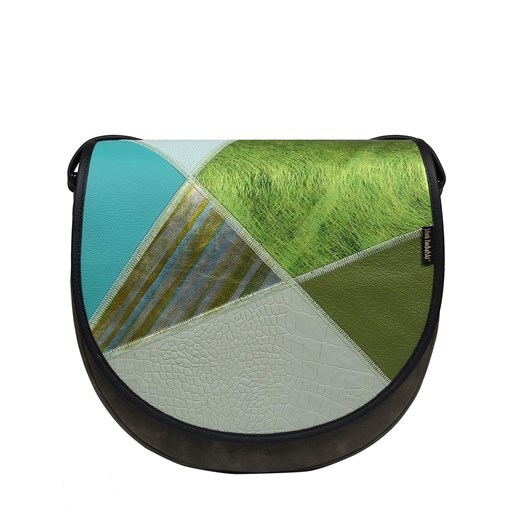 zielona torebka damska skórzana  listonoszk na ramię Zuza ze sklepu Słoń Torbalski w kategorii Listonoszki - zdjęcie 188721478