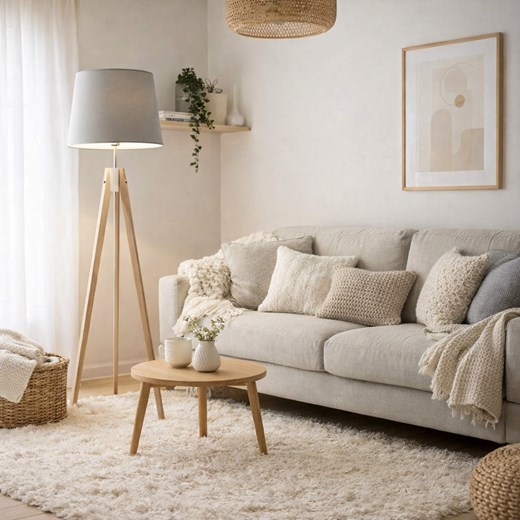 Statywowa lampa stojąca ARUBA lampa podłogowa na trójnogu w stylu skandynawskim ze sklepu Lysne w kategorii Lampy podłogowe - zdjęcie 188722227