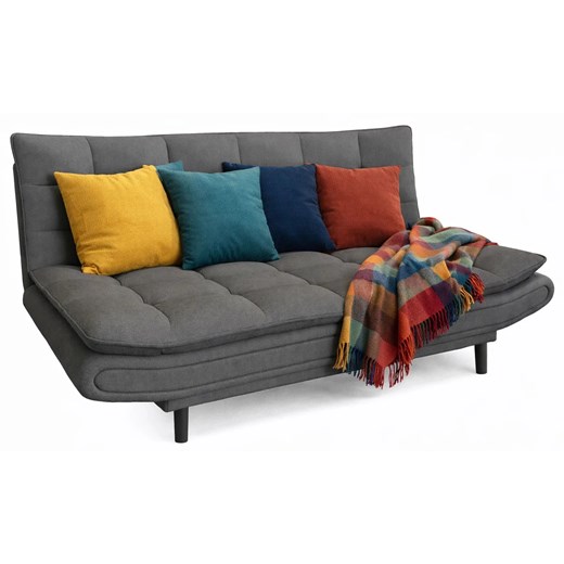 Szara Rozkładana Wersalka Pikowana T5-R15 ze sklepu Edinos.pl w kategorii Sofy i kanapy - zdjęcie 188722967