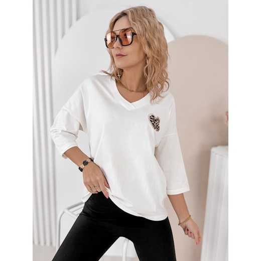 bluzka philipe ecru one size ze sklepu UBRA w kategorii Bluzki damskie - zdjęcie 188726337