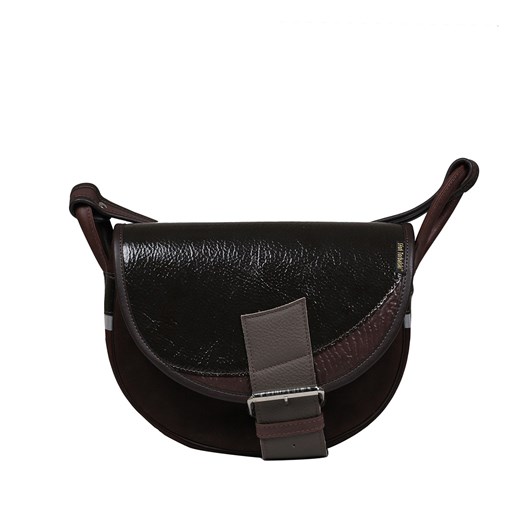 brązowa torebka na ramię listonoszka skórzana Freshman Mini ze sklepu Słoń Torbalski w kategorii Listonoszki - zdjęcie 188729828