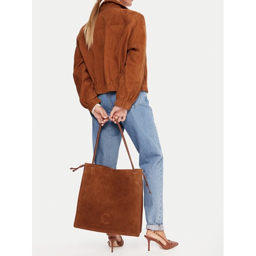 Torebka Coccinelle SS6 Coccinelle Dulse Suede E1 SS6 11 01 01 Brązowy ze sklepu eobuwie.pl w kategorii Torebki worki - zdjęcie 188750736