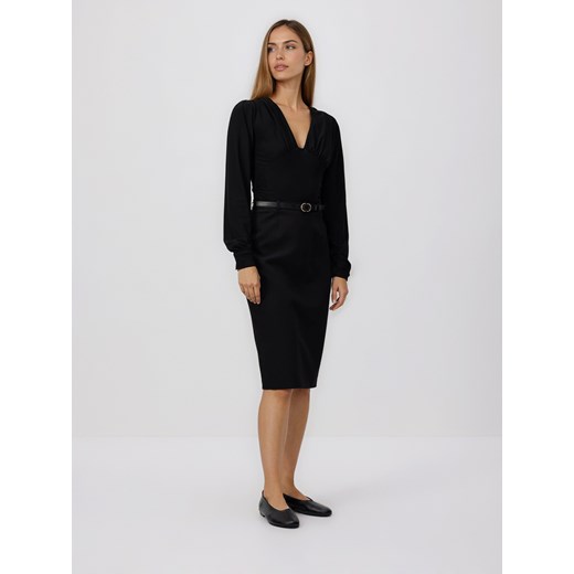 Reserved - Spódnica z paskiem - czarny ze sklepu Reserved w kategorii Spódnice - zdjęcie 188751645