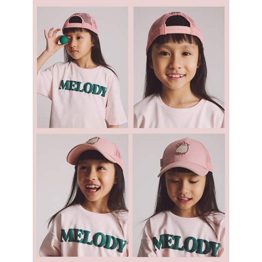 Reserved - Czapka Pusheen - pastelowy róż ze sklepu Reserved w kategorii Czapki dziecięce - zdjęcie 188751719