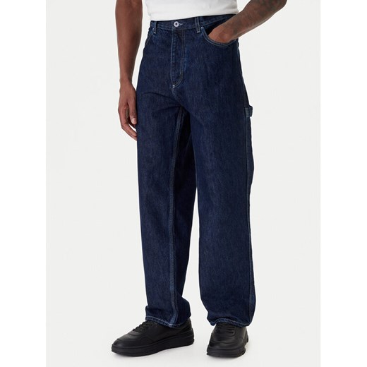 HUGO Jeansy Carpenter 50553473 Granatowy Baggy Fit ze sklepu MODIVO w kategorii Jeansy męskie - zdjęcie 188752397