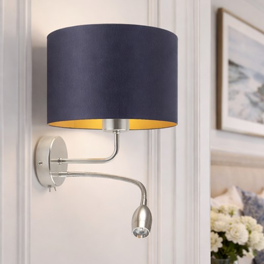 Nowoczesny kinkiet ledowy CAPRI GOLD z regulowanym panelem LED ze sklepu Lysne w kategorii Lampy ścienne - zdjęcie 188754807