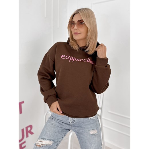 bluza midge brązowa one size ze sklepu UBRA w kategorii Bluzy damskie - zdjęcie 188756655