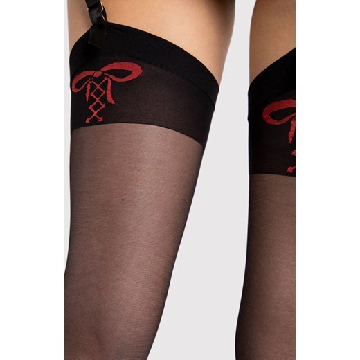 Pończochy do pasa z kokardą Incontra 20 DEN, Kolor czarny, Rozmiar 2, Fiore ze sklepu Primodo w kategorii Rajstopy - zdjęcie 188768956