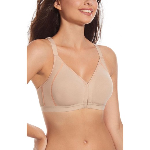 Biustonosz sportowy zapinany z przodu Nora, Kolor beżowy, Rozmiar 70B, Selene ze sklepu Primodo w kategorii Biustonosze - zdjęcie 188780996