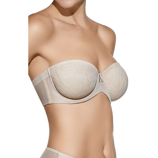 Biustonosz samonośny beżowy Sandra, Kolor beżowy, Rozmiar 70C, Selene ze sklepu Primodo w kategorii Biustonosze - zdjęcie 188781029