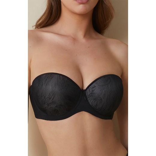 Biustonosz samonośny balkonetka czarny Vilma, Kolor czarny, Rozmiar 85D, Selene ze sklepu Primodo w kategorii Biustonosze - zdjęcie 188781039