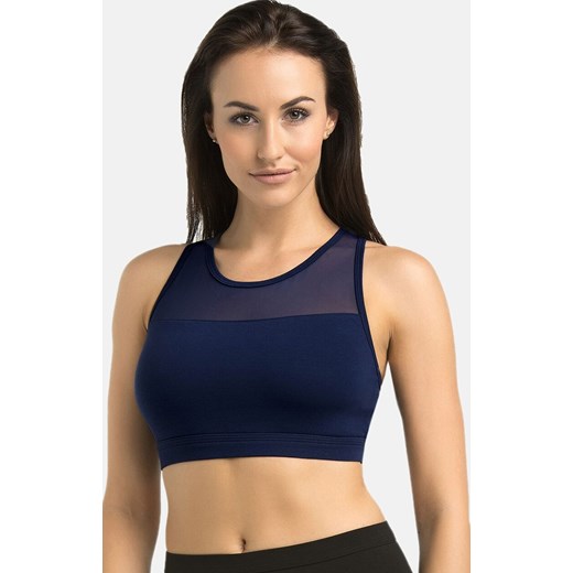Top damski sportowy ciemnoniebieski Lino, Kolor ciemnoniebieski, Rozmiar L, Teyli ze sklepu Primodo w kategorii Biustonosze - zdjęcie 188783819