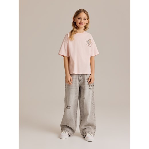 Reserved - T-shirt Pusheen - różowy Reserved 128 (7-8 lat) Reserved