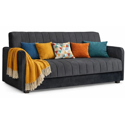 Popielata sofa rozkładana Z5-C40 ze sklepu Edinos.pl w kategorii Sofy i kanapy - zdjęcie 188823038