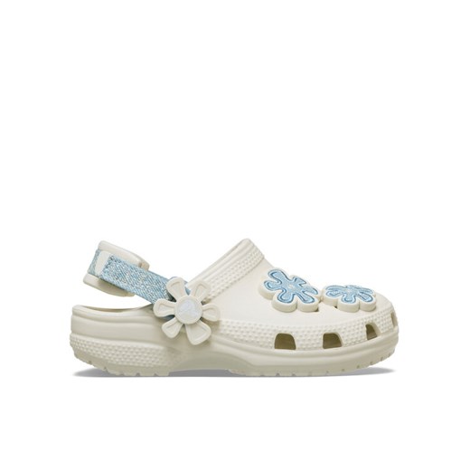 Klapki Crocs Clsc Dnm Flwr Adj BackstrapCgT 212512 Szary ze sklepu eobuwie.pl w kategorii Klapki dziecięce - zdjęcie 188841625