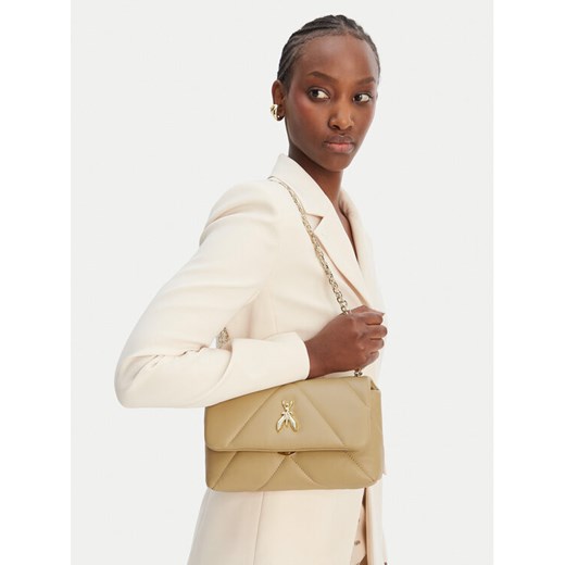 Torebka Patrizia Pepe CB0084/L006-B862 Beżowy ze sklepu eobuwie.pl w kategorii Kopertówki - zdjęcie 188841648