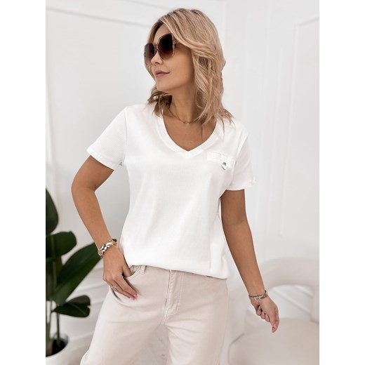bluzka imani ecru one size ze sklepu UBRA w kategorii Bluzki damskie - zdjęcie 188866009