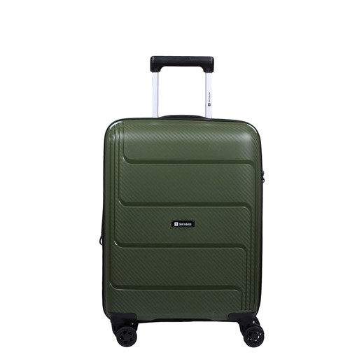 Khaki walizka kabinowa poszerzana Hard Class z polipropylenu ze sklepu Słoń Torbalski w kategorii Walizki - zdjęcie 188870587
