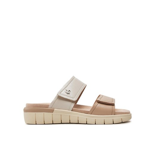 Klapki Caprice 9-27200-42 Beżowy ze sklepu eobuwie.pl w kategorii Klapki damskie - zdjęcie 188887847