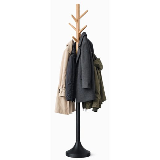 Czarny stojący wieszak na ubrania R9-M20 ze sklepu Edinos.pl w kategorii Zestawy mebli do przedpokoju - zdjęcie 188890259