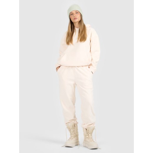 Damskie spodnie dresowe joggery polarowe 4F 4FRAW25TTROF1707 - białe ze sklepu Sportstylestory.com w kategorii Spodnie damskie - zdjęcie 188893178