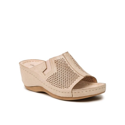 Klapki Clara Barson WS170-05 Beżowy ze sklepu eobuwie.pl w kategorii Klapki damskie - zdjęcie 188894997