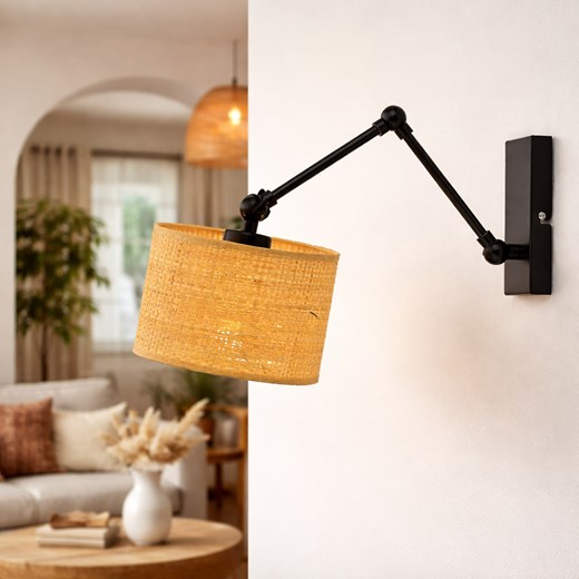 Kinkiet z regulowanym ramieniem w stylu boho TULON BOHO ze sklepu Lysne w kategorii Lampy ścienne - zdjęcie 188895918