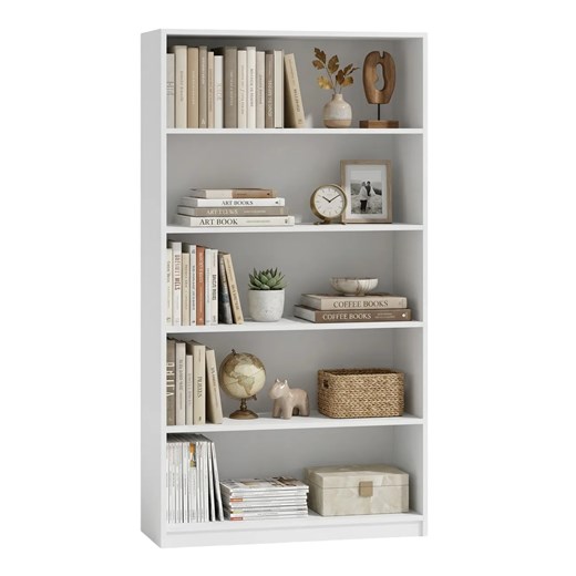 Regał Z Biały Półkami B6-D45 ze sklepu Edinos.pl w kategorii Regały i witryny - zdjęcie 188901507