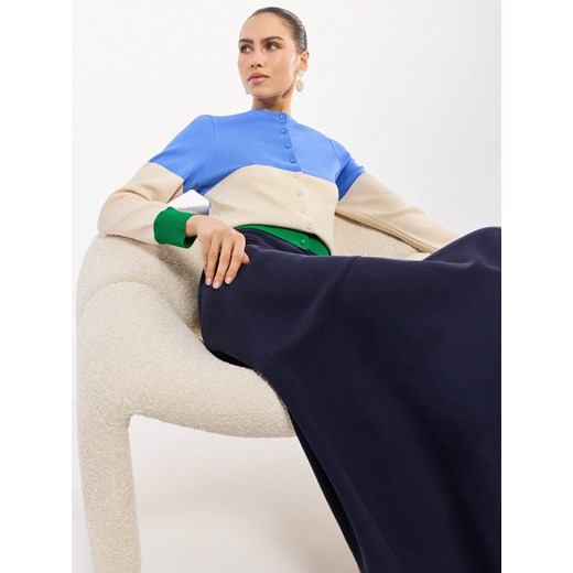 Mohito - Spódnica midi - granatowy ze sklepu Mohito w kategorii Spódnice - zdjęcie 188929138