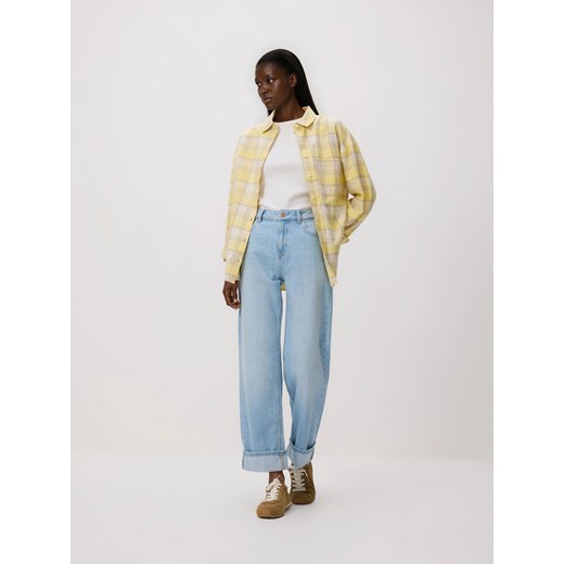 Reserved - Koszula w kratę - jasnożółty ze sklepu Reserved w kategorii Bluzki damskie - zdjęcie 188939576
