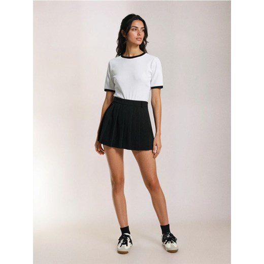 Sinsay - Plisowane spódnico-spodenki - czarny Sinsay M Sinsay okazja