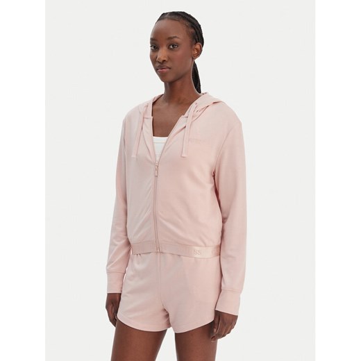 Guess Bluza O6GQ01 KCQP2 Różowy Regular Fit ze sklepu MODIVO w kategorii Bluzy damskie - zdjęcie 188952958