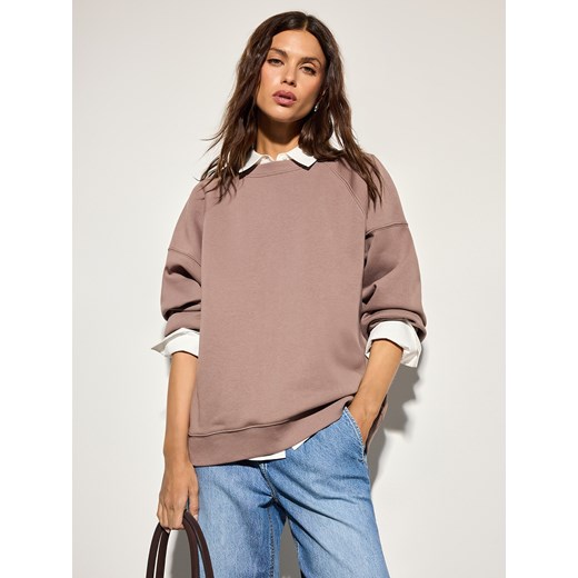 Mohito - Bluza basic - brązowy ze sklepu Mohito w kategorii Bluzy damskie - zdjęcie 188954288