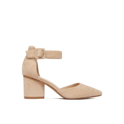 Czółenka DeeZee CEO-112233 Beżowy ze sklepu eobuwie.pl w kategorii Czółenka - zdjęcie 188956107