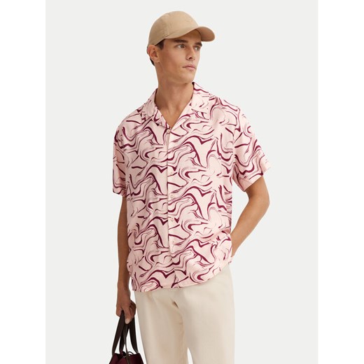 Bugatti Koszula 9253-78956C Czerwony Comfortable Fit ze sklepu MODIVO w kategorii Koszule męskie - zdjęcie 188961756