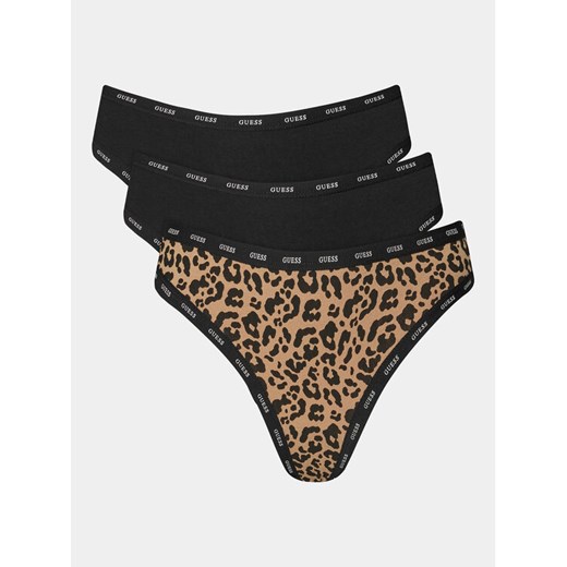 Guess Komplet fig brazylijskich Basic Brazil O4GG24 K6YW1 Czarny ze sklepu MODIVO w kategorii Majtki damskie - zdjęcie 188962628