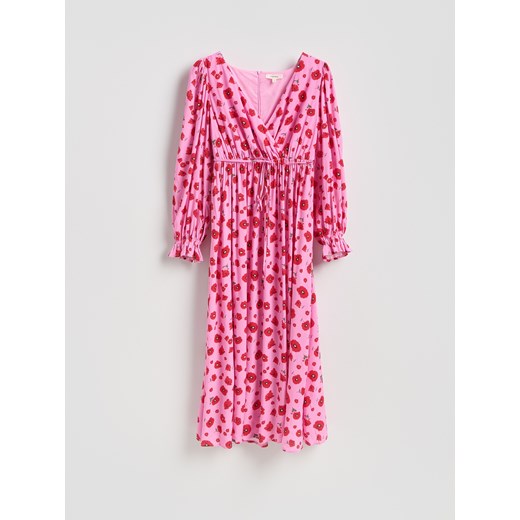 Reserved - Sukienka z wiskozy - wielobarwny ze sklepu Reserved w kategorii Sukienki - zdjęcie 188980679