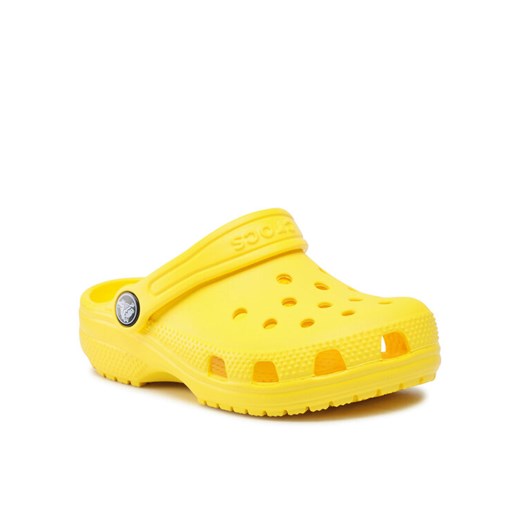 Klapki Crocs Classic Clog K 206991 Żółty ze sklepu eobuwie.pl w kategorii Klapki dziecięce - zdjęcie 188985189