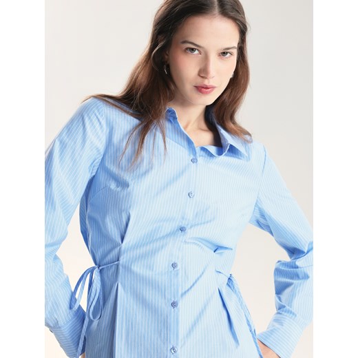 Reserved - Koszula z wiązaniami - jasnoniebieski ze sklepu Reserved w kategorii Bluzki damskie - zdjęcie 189001767