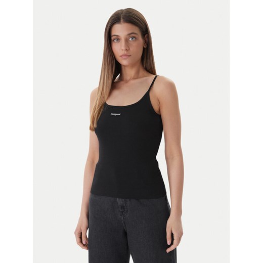 Tommy Jeans Top DW0DW22278 Czarny Slim Fit ze sklepu MODIVO w kategorii Bluzki damskie - zdjęcie 189004199