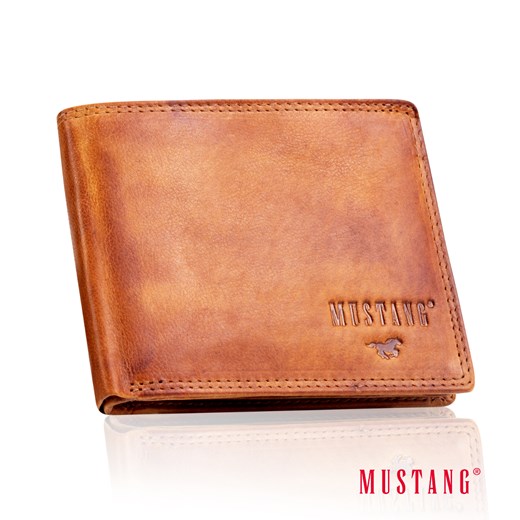 MUSTANG Denimo Wallet Side Opening SKÓRZANY PORTFEL POJEMNY NA KARTY PREMIUM ze sklepu YouNeedit.pl w kategorii Portfele męskie - zdjęcie 189005546