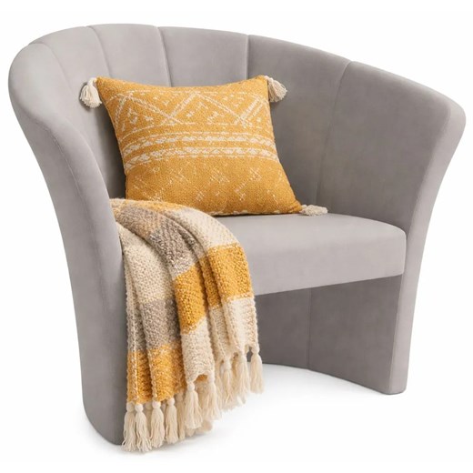 Szary nowoczesny fotel kubełkowy W0-F83 ze sklepu Edinos.pl w kategorii Fotele - zdjęcie 189006318