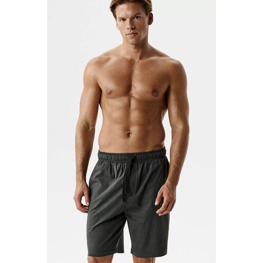 Atlantic spodenki męskie do spania NMB-039-KHAKI, Kolor khaki, Rozmiar M, ATLANTIC ze sklepu Intymna w kategorii Spodenki męskie - zdjęcie 189007205
