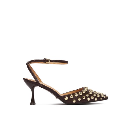 Szpilki DeeZee CEO-HY0570-1 Brązowy ze sklepu eobuwie.pl w kategorii Czółenka - zdjęcie 189007265