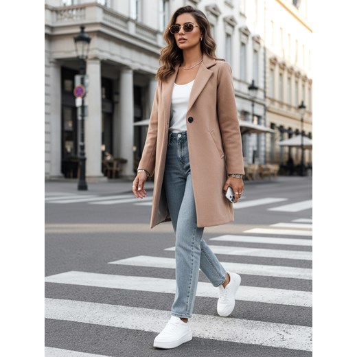 Płaszcz damski LUGI kamelowy Dstreet NY0635 Dstreet Uniwersalny DSTREET.PL okazja