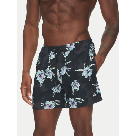 Quiksilver Szorty kąpielowe Everyday Straight Volley 15 EQYJV04121 Czarny ze sklepu MODIVO w kategorii Kąpielówki - zdjęcie 189025967